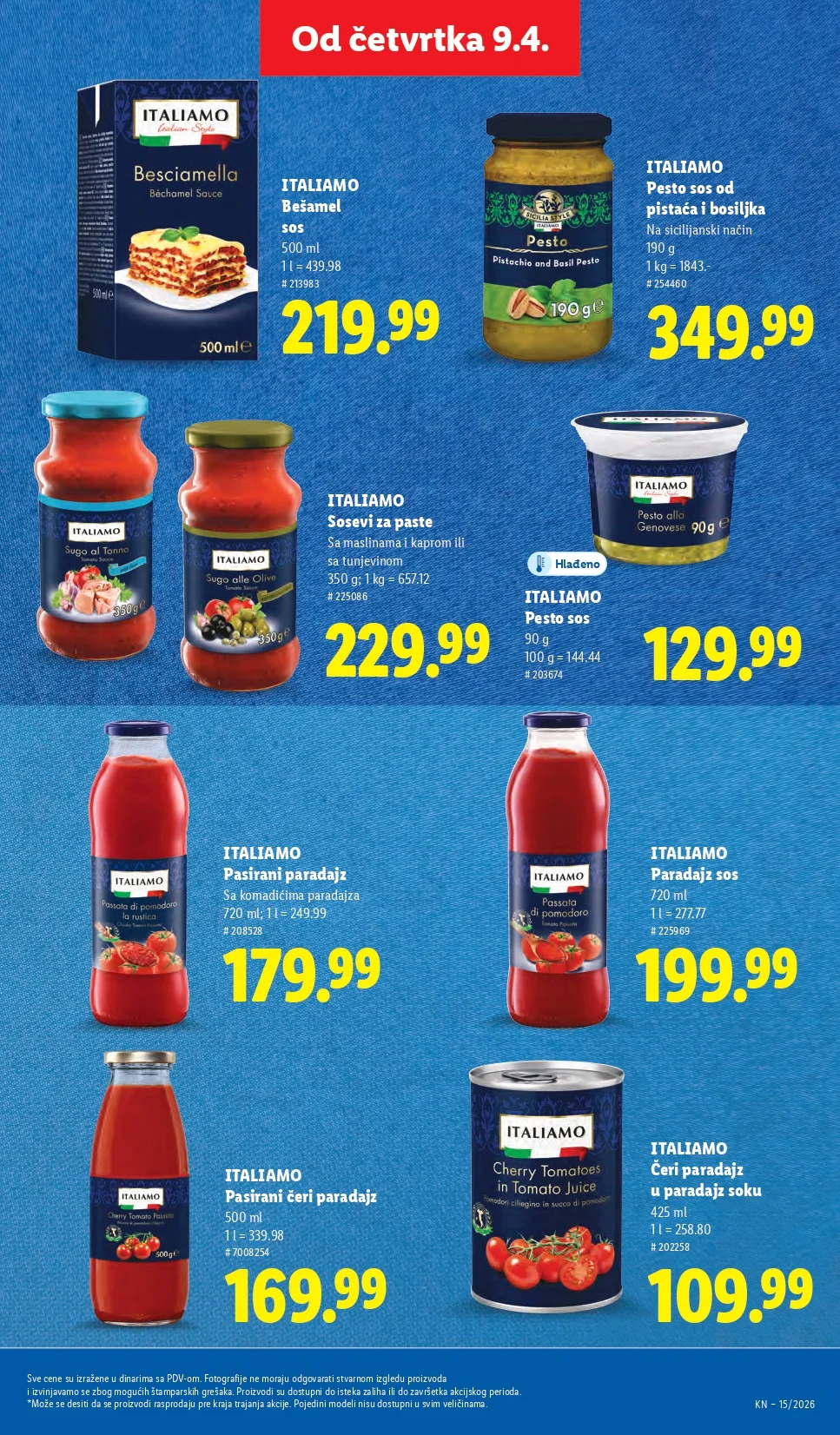 Lidl katalog 9-15.4.2026.
