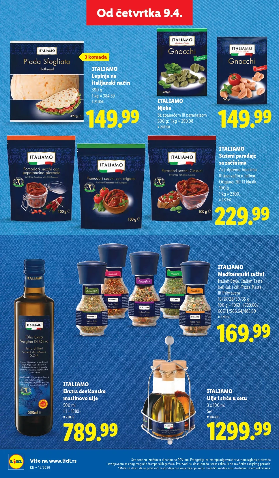 Lidl katalog 9-15.4.2026.