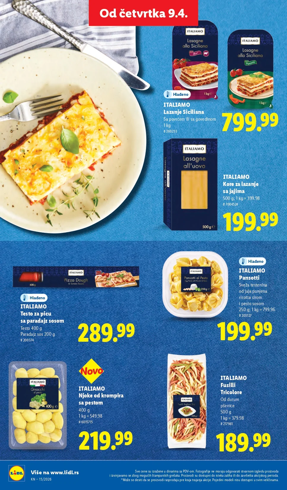 Lidl katalog 9-15.4.2026.