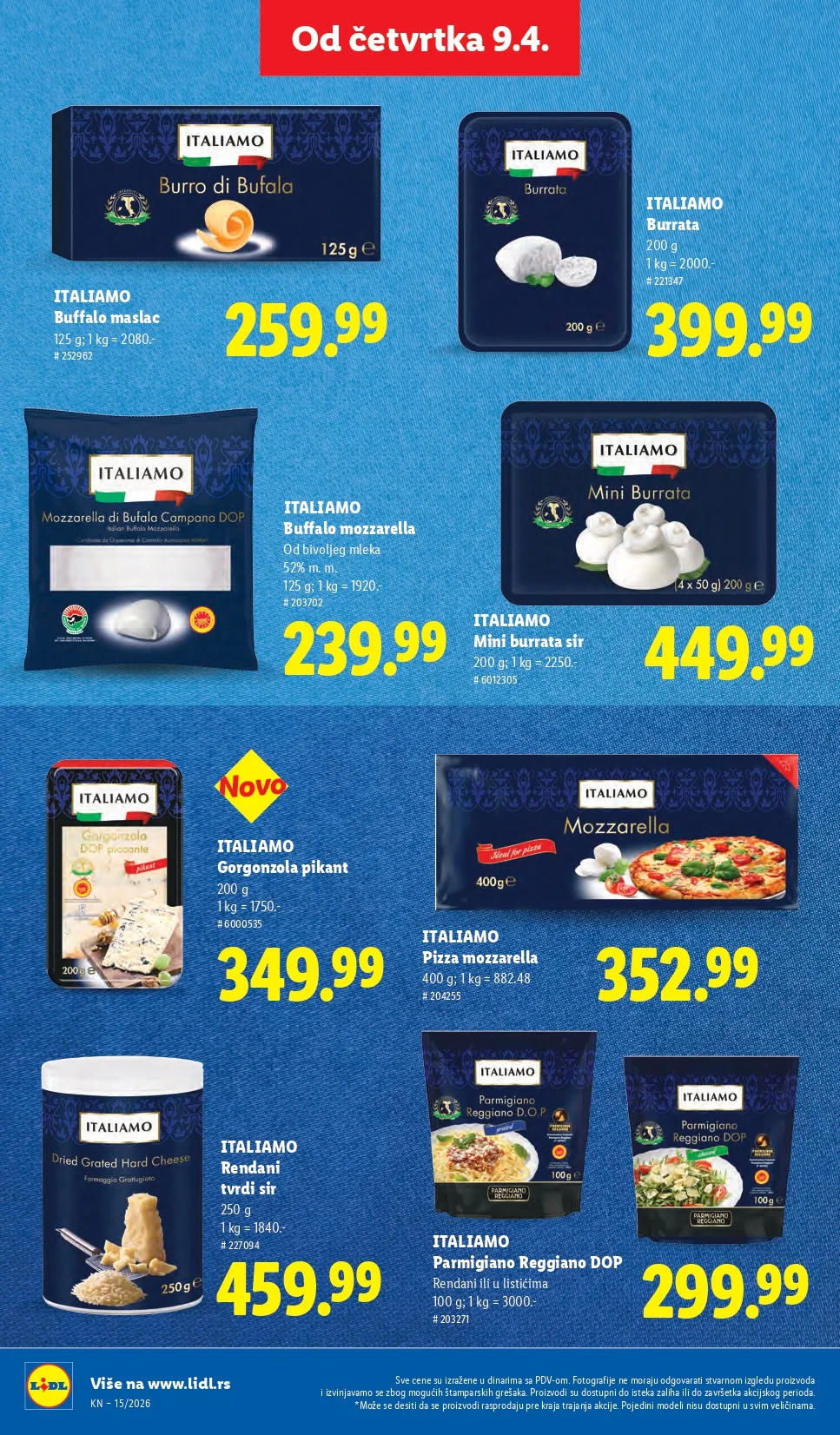Lidl katalog 9-15.4.2026.