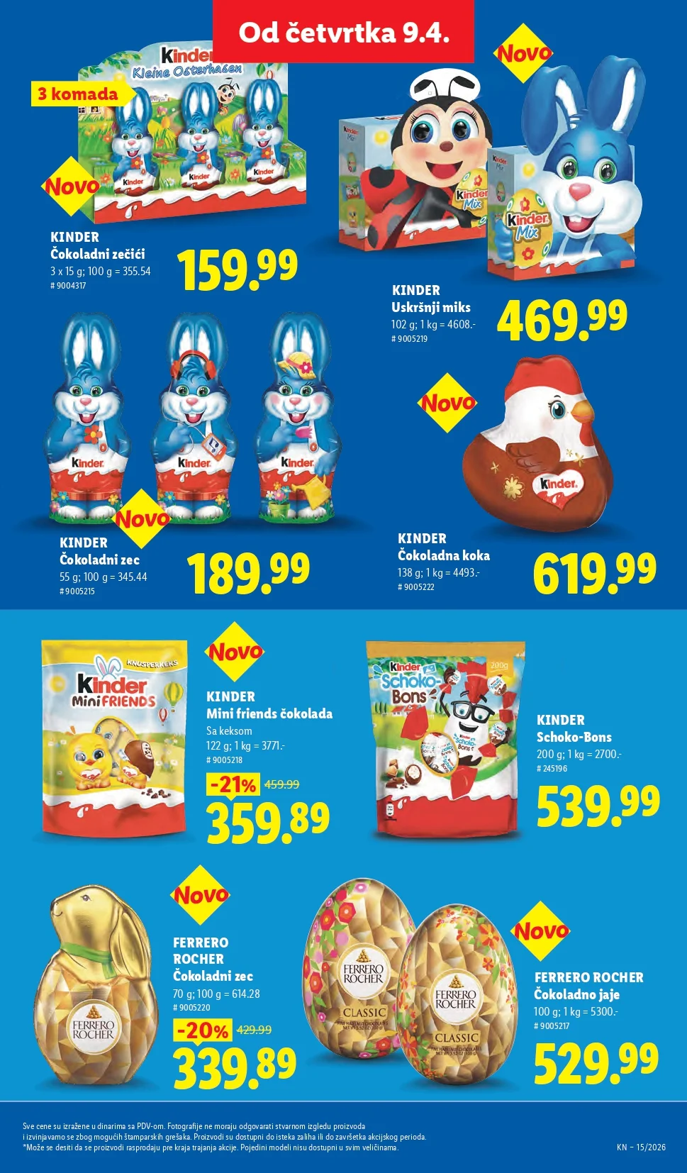 Lidl katalog 9-15.4.2026.