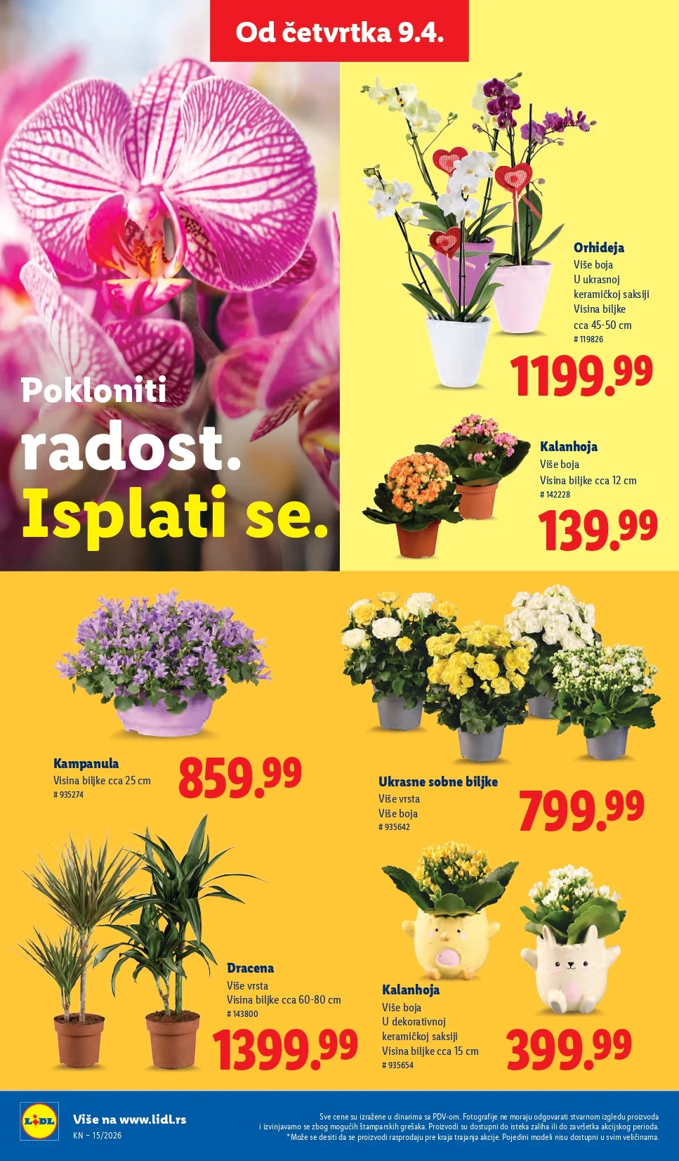 Lidl katalog 9-15.4.2026.
