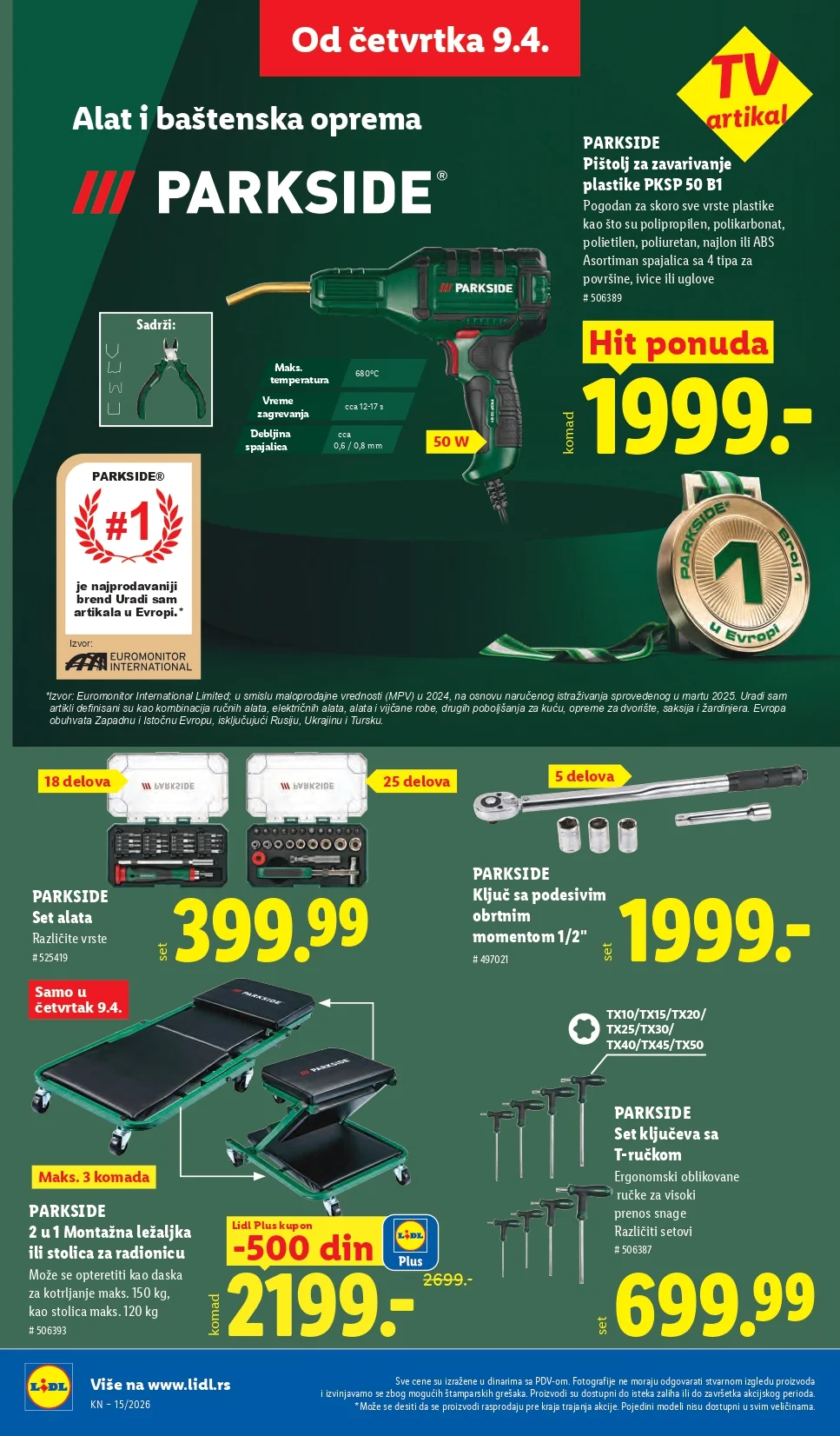 Lidl katalog 9-15.4.2026.