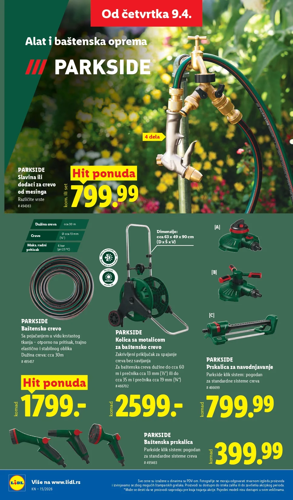 Lidl katalog 9-15.4.2026.