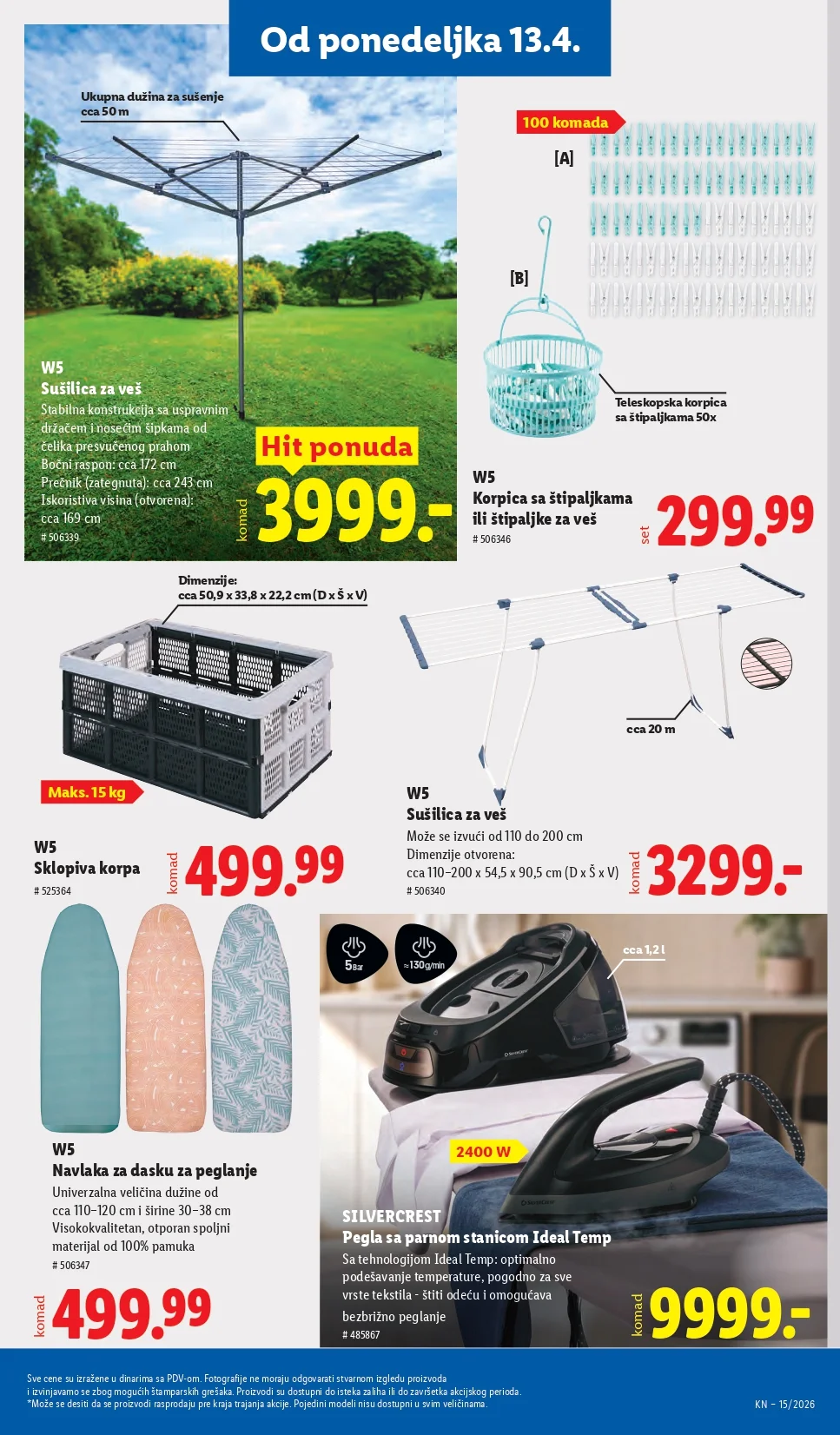 Lidl katalog 9-15.4.2026.