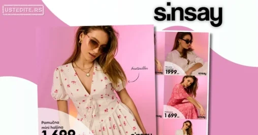 Sinsay akcija ŽENSKE HALJINE april 2026.