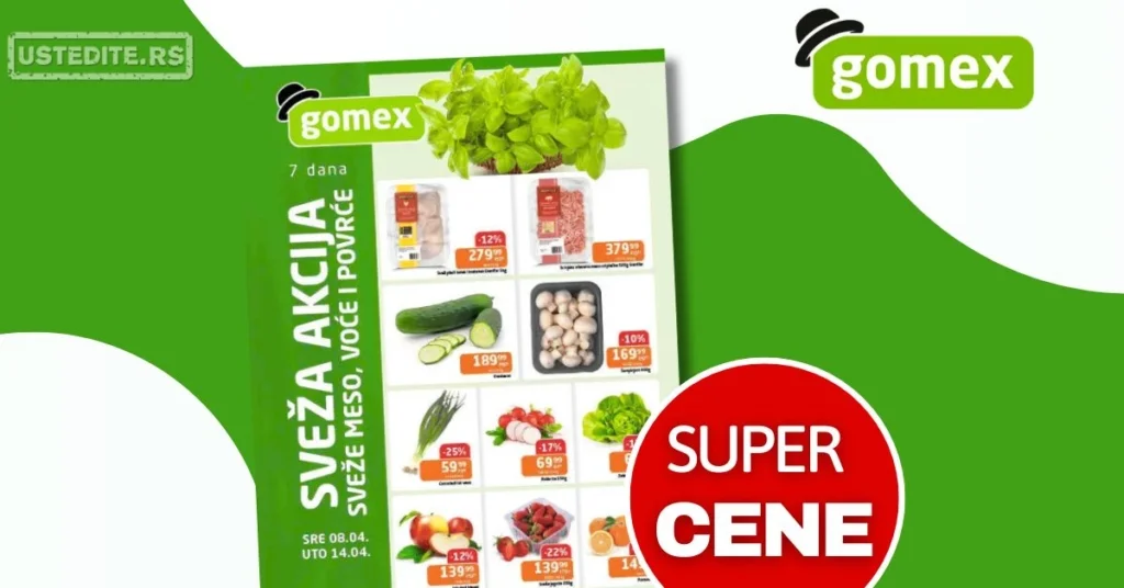 Gomex SVEŽA AKCIJA 8-14.4.2026.