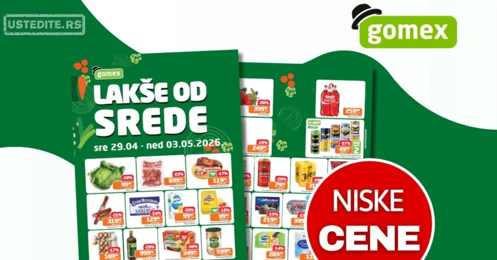 Gomex katalog LAKŠE OD SREDE 29.4-3.5.2026.
