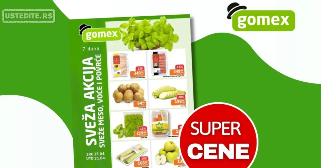 Gomex SVEŽA AKCIJA 15-21.4.2026.
