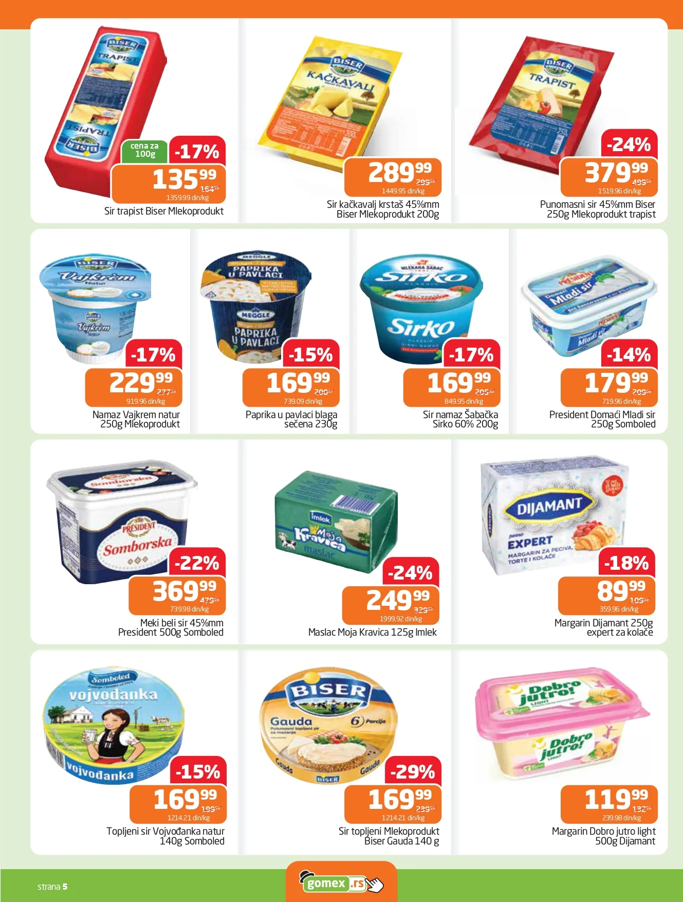 Gomex katalog AKCIJE IZ ŠEŠIRA 15-28.4.2026.