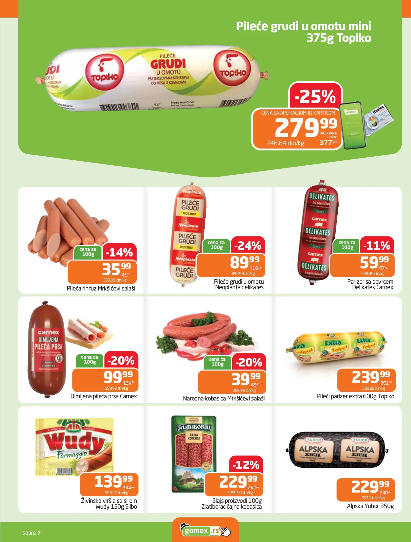 Gomex katalog AKCIJE IZ ŠEŠIRA 15-28.4.2026.