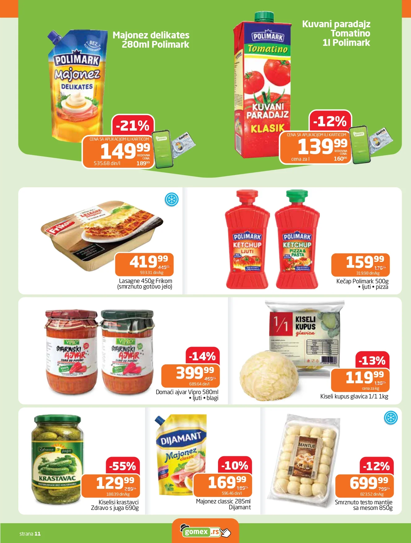 Gomex katalog AKCIJE IZ ŠEŠIRA 15-28.4.2026.