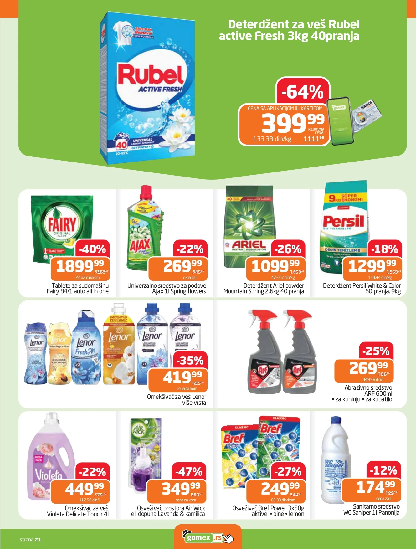 Gomex katalog AKCIJE IZ ŠEŠIRA 15-28.4.2026.