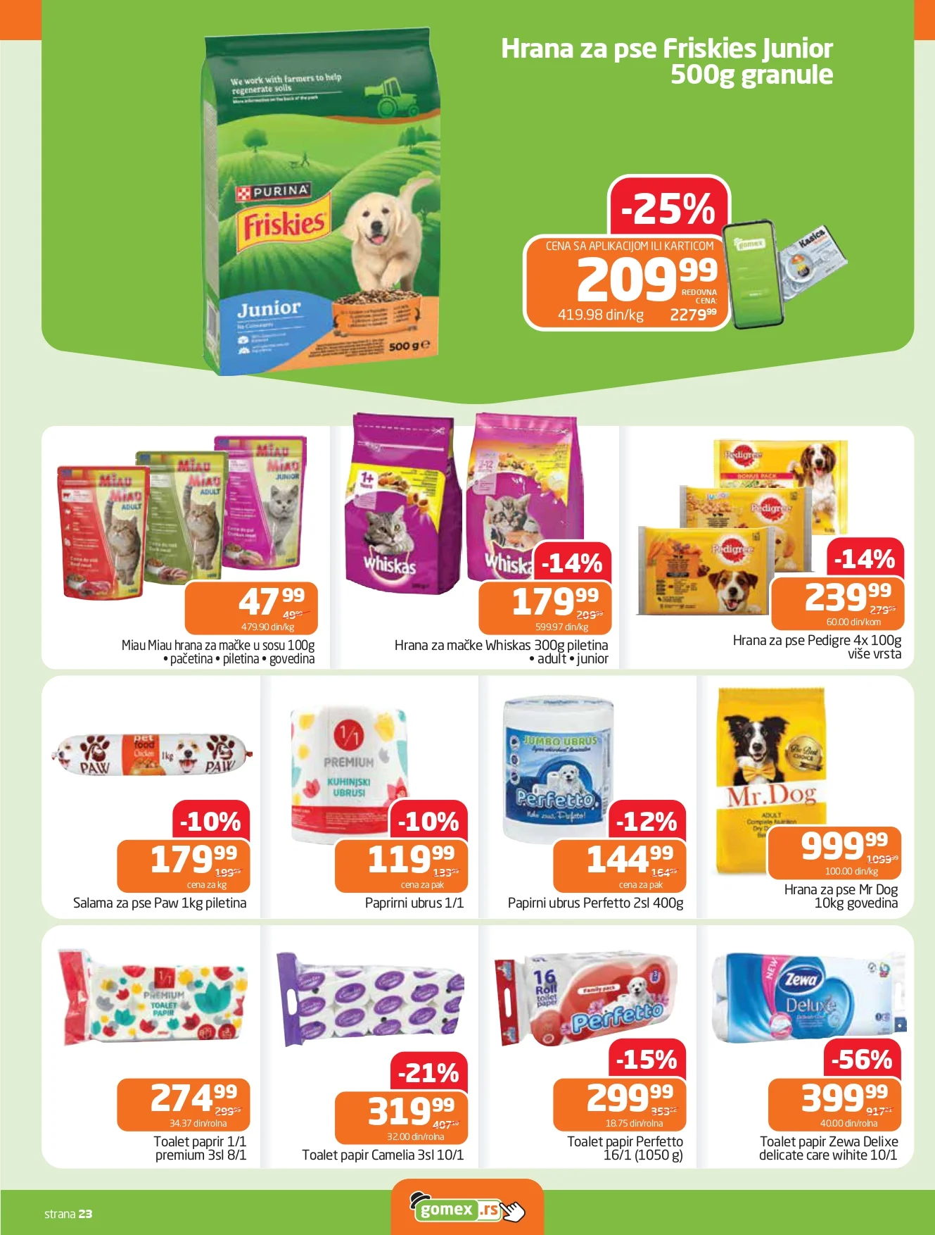 Gomex katalog AKCIJE IZ ŠEŠIRA 15-28.4.2026.