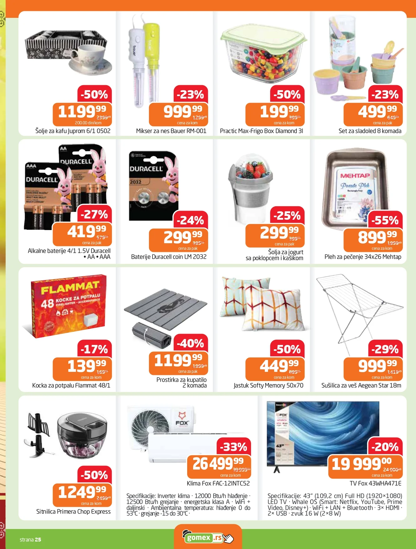 Gomex katalog AKCIJE IZ ŠEŠIRA 15-28.4.2026.
