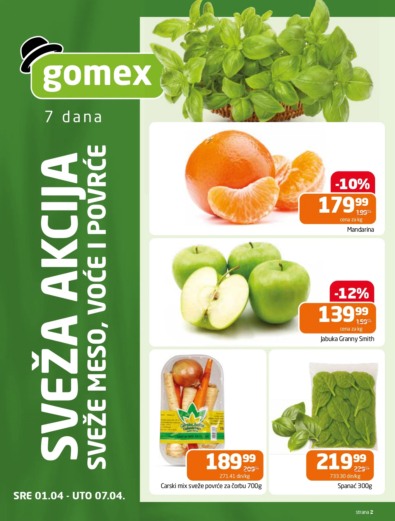 Gomex katalog AKCIJE IZ ŠEŠIRA 114.4.2026.