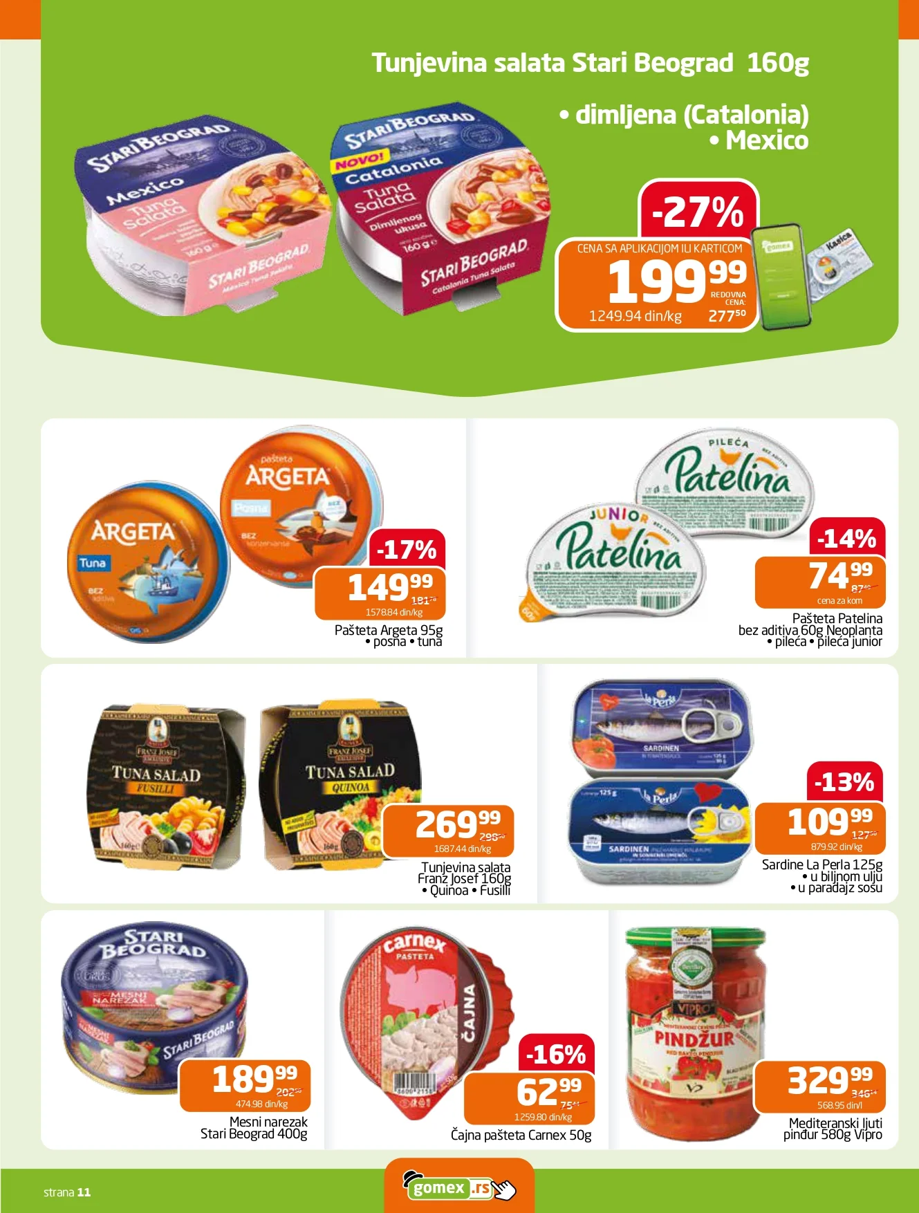 Gomex katalog AKCIJE IZ ŠEŠIRA 114.4.2026.