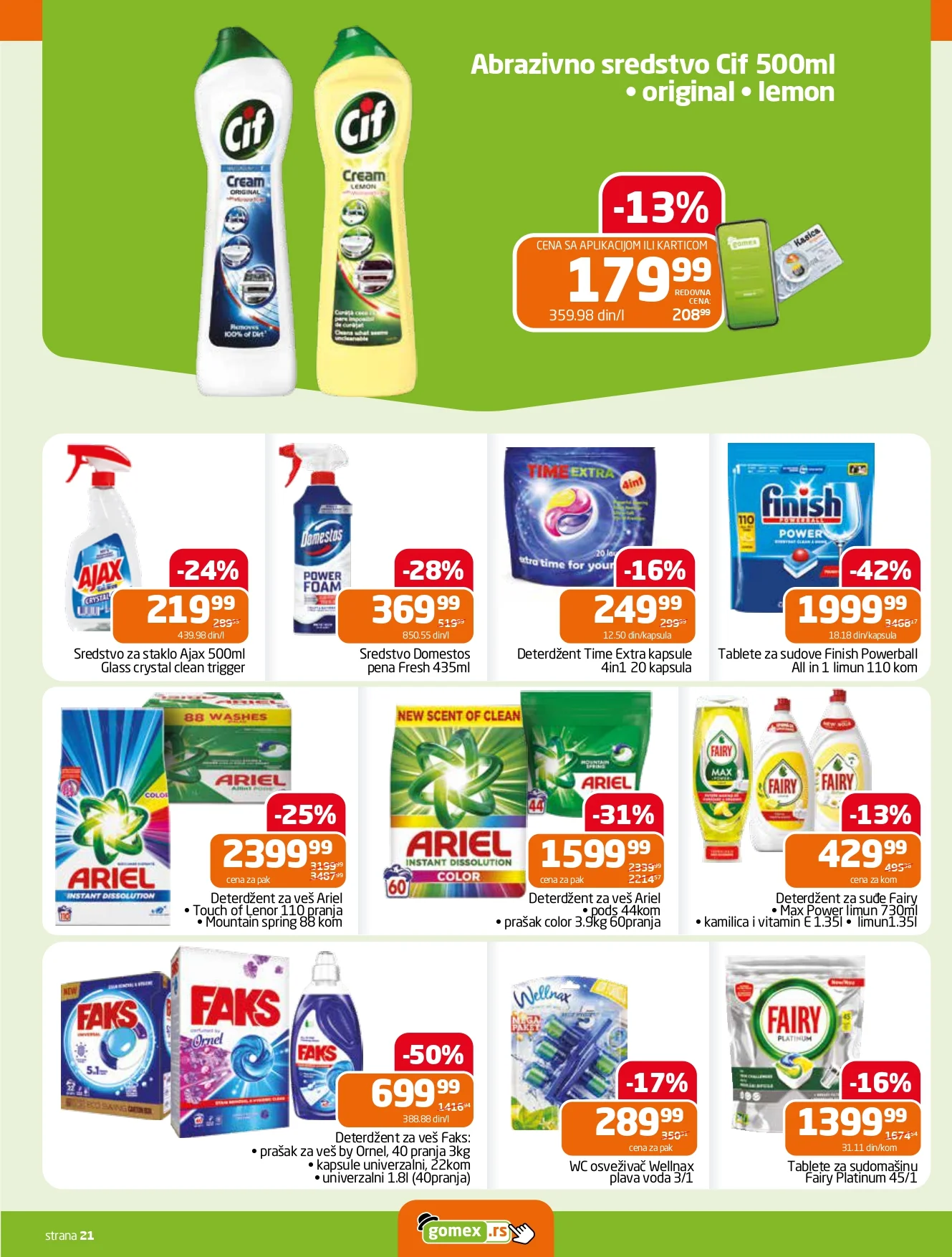 Gomex katalog AKCIJE IZ ŠEŠIRA 114.4.2026.