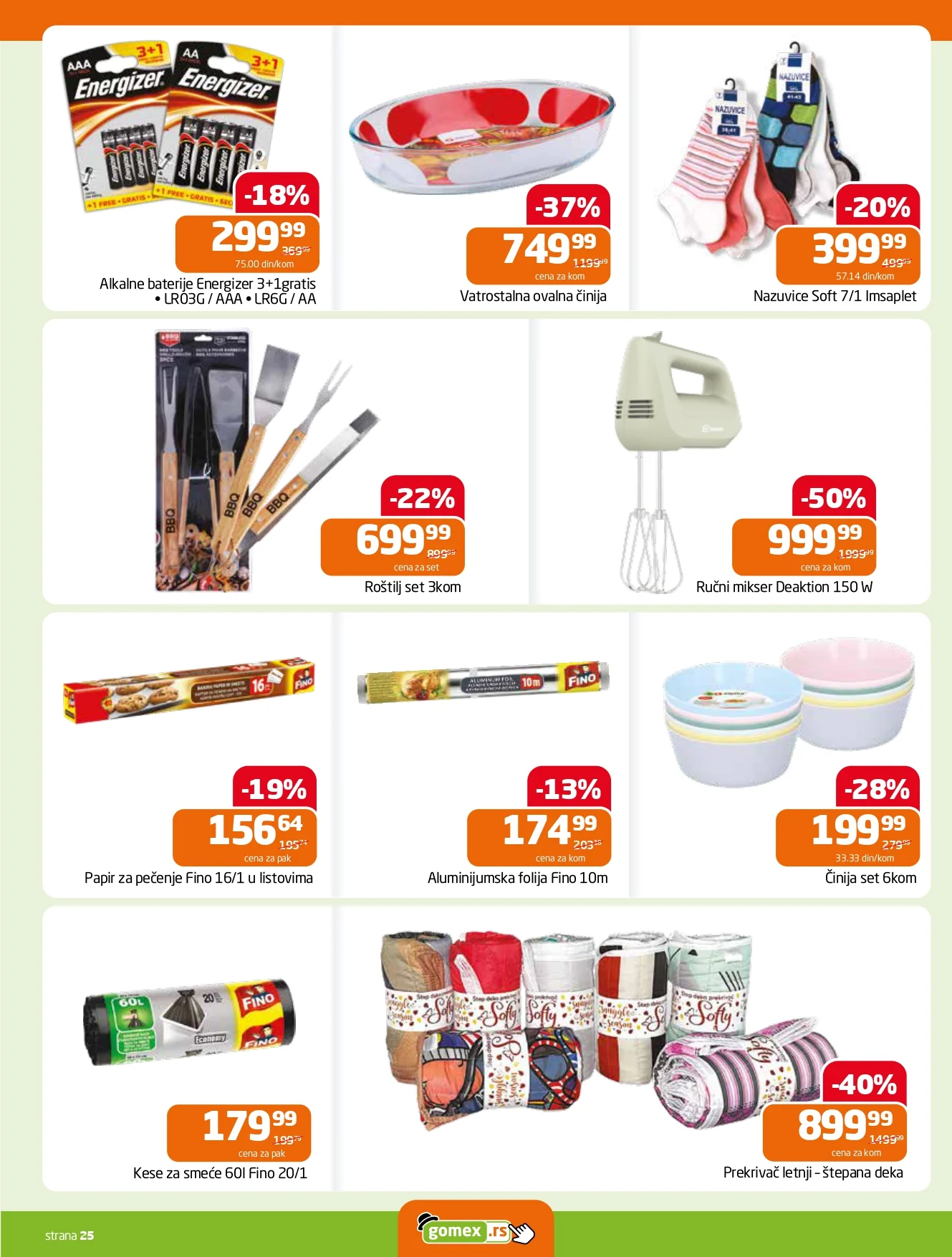 Gomex katalog AKCIJE IZ ŠEŠIRA 114.4.2026.