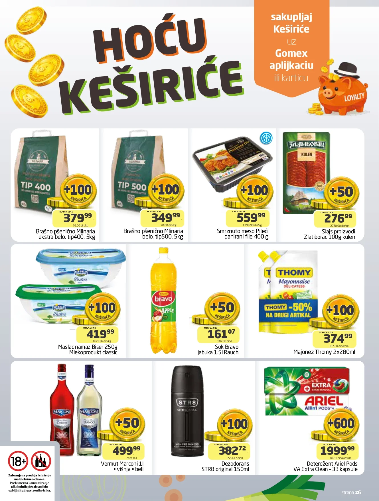 Gomex katalog AKCIJE IZ ŠEŠIRA 114.4.2026.