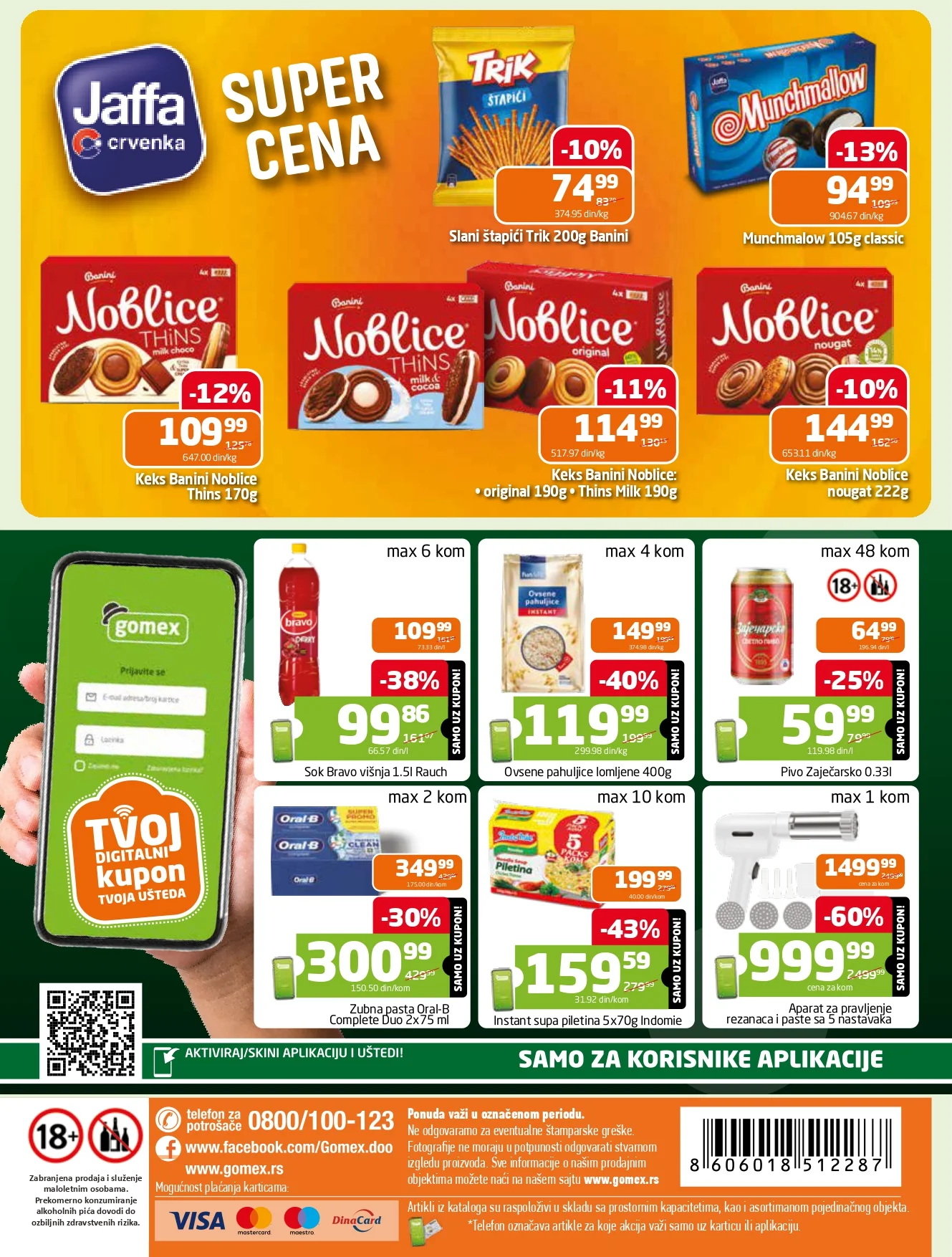 Gomex katalog AKCIJE IZ ŠEŠIRA 114.4.2026.