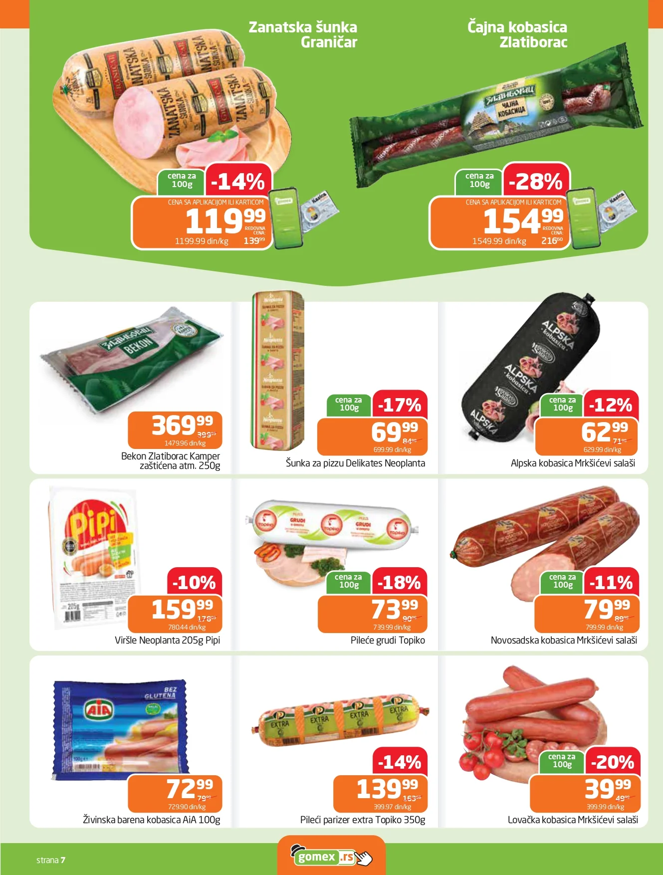 Gomex katalog AKICIJE IZ ŠEŠIRA 29.4-12.5.2026.