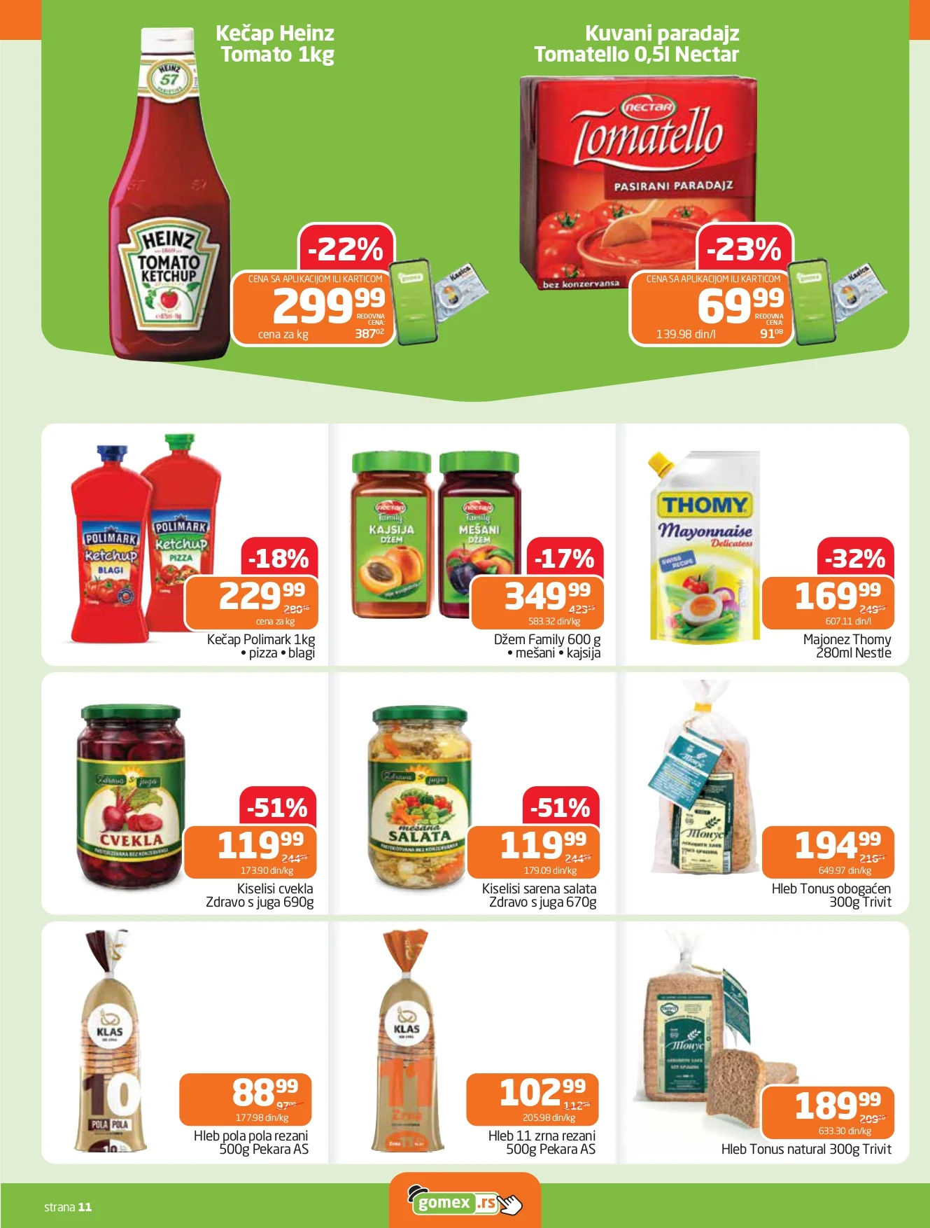 Gomex katalog AKICIJE IZ ŠEŠIRA 29.4-12.5.2026.