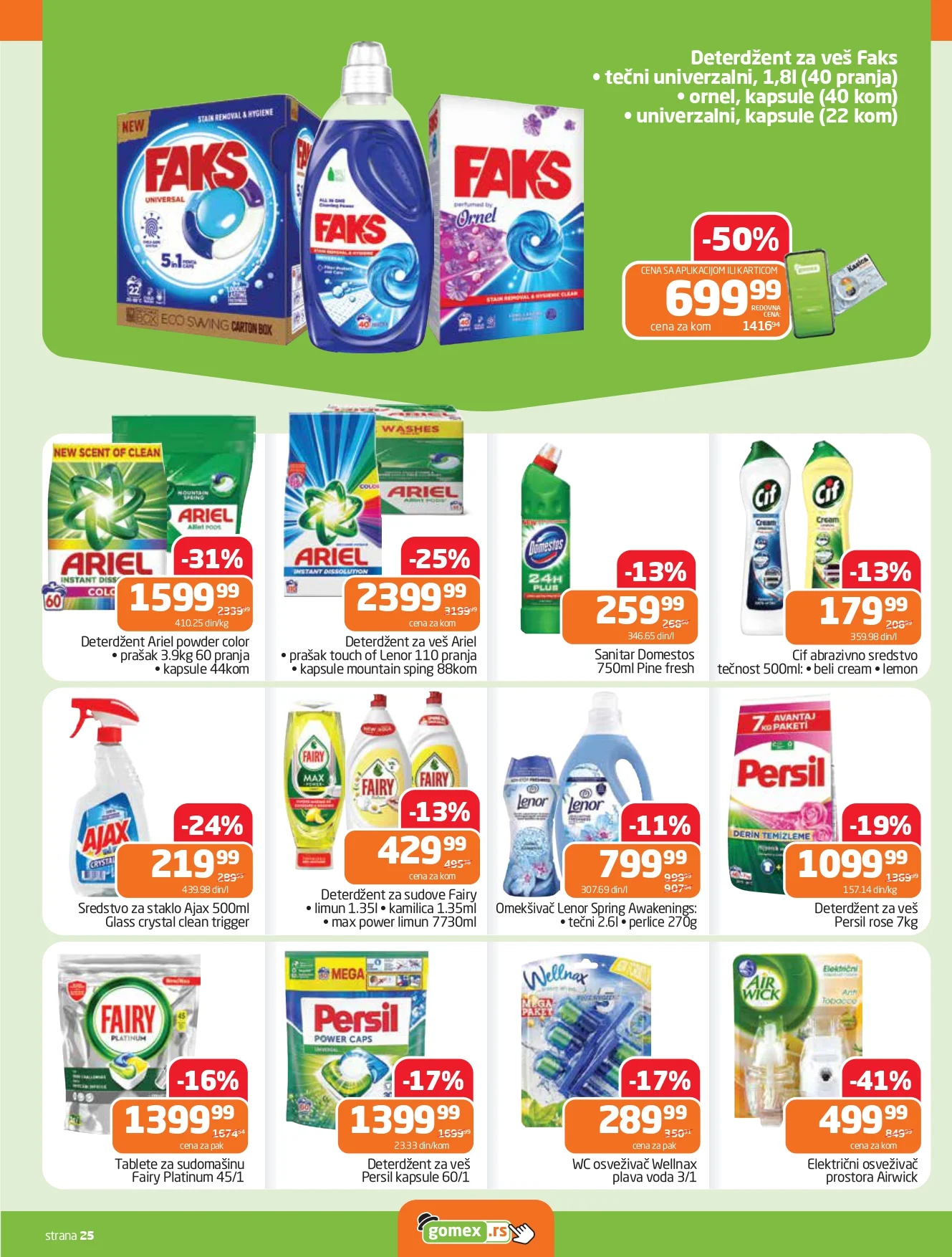 Gomex katalog AKICIJE IZ ŠEŠIRA 29.4-12.5.2026.