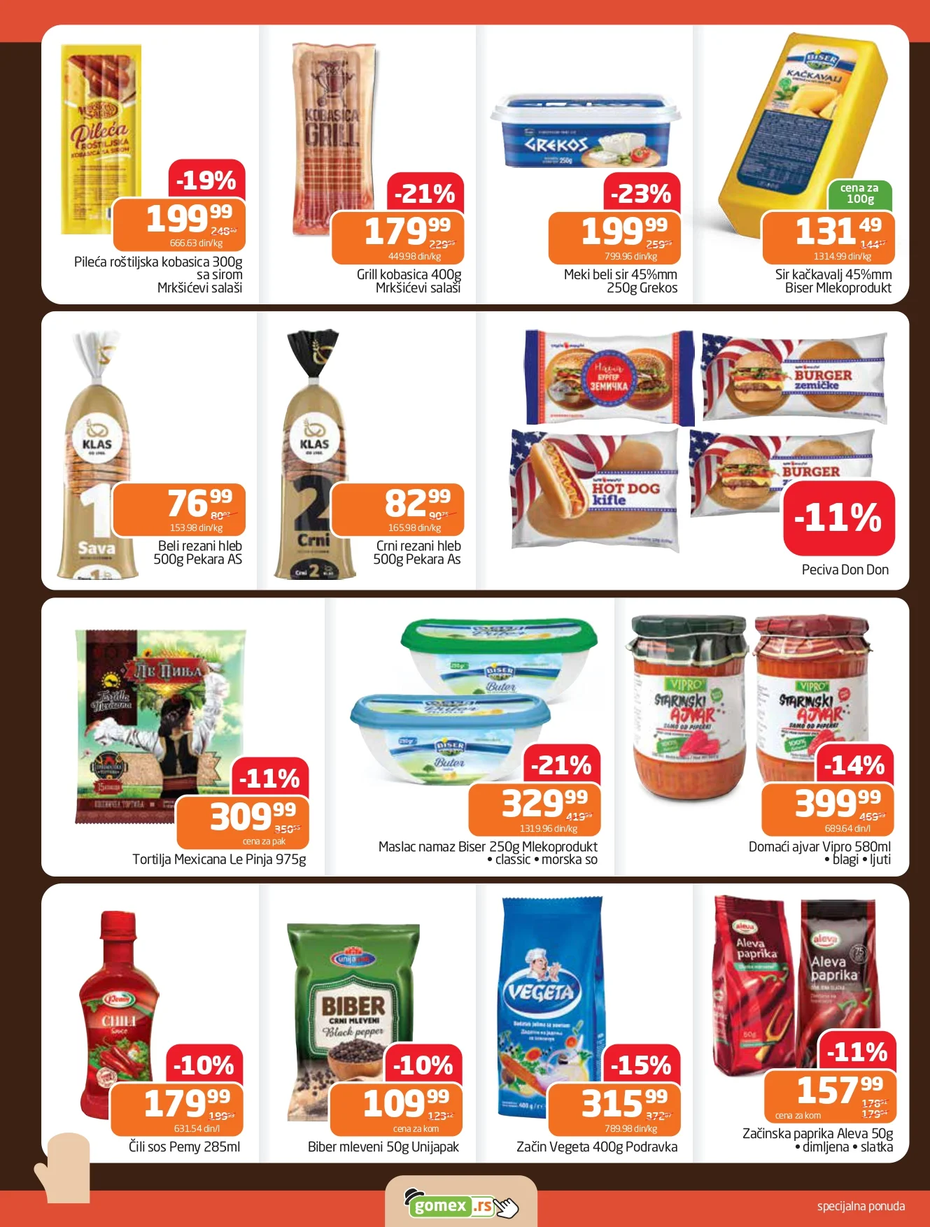 Gomex katalog AKICIJE IZ ŠEŠIRA 29.4-12.5.2026.