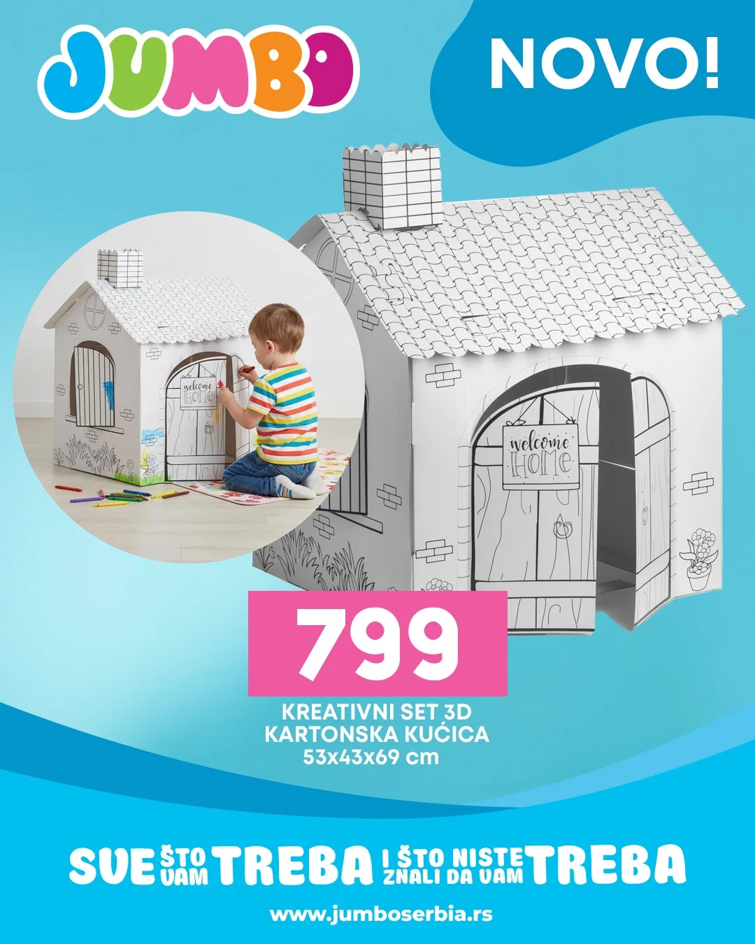 Jumbo akcija 3D kreativni setovi - maj 2026.