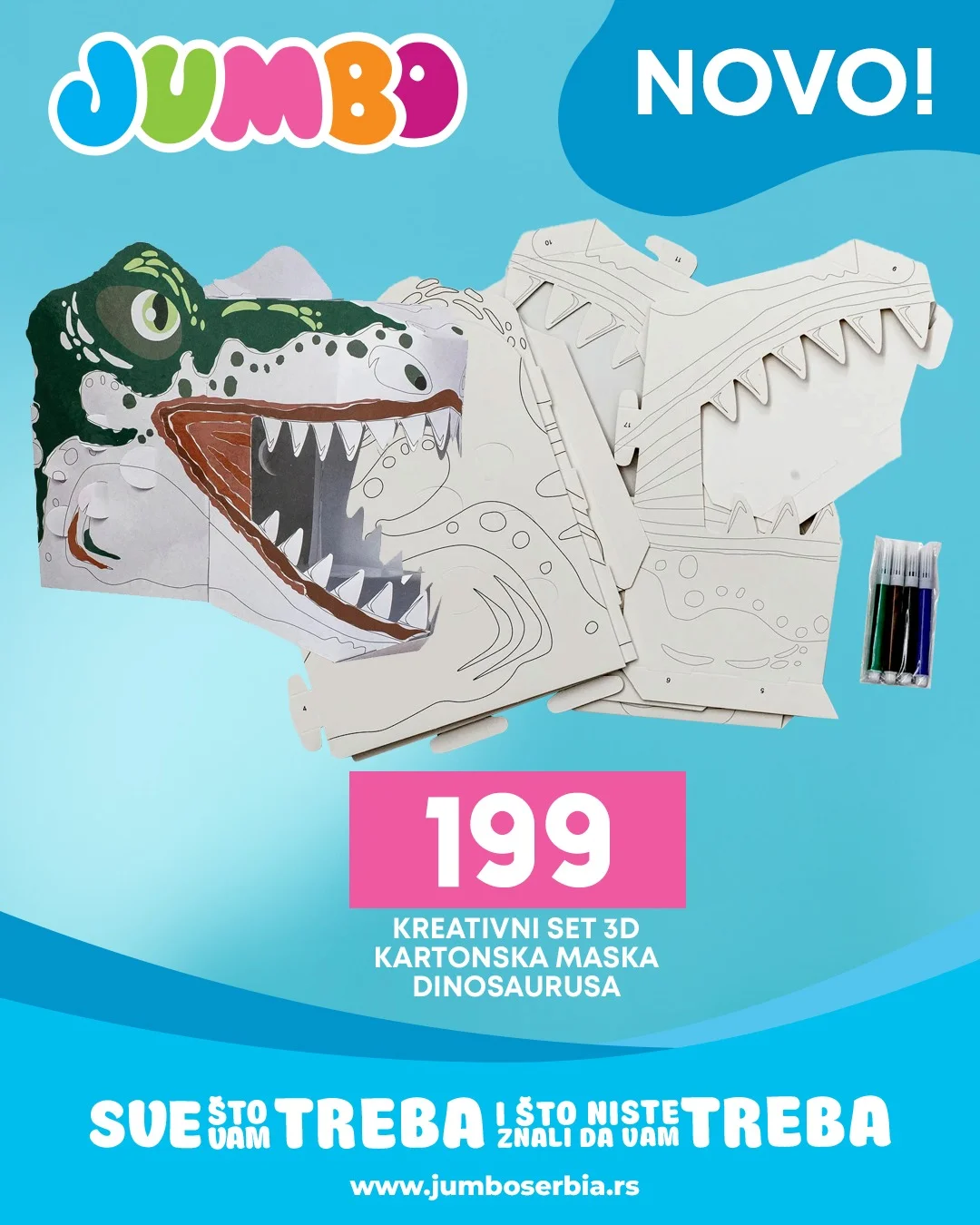 Jumbo akcija 3D kreativni setovi - maj 2026.