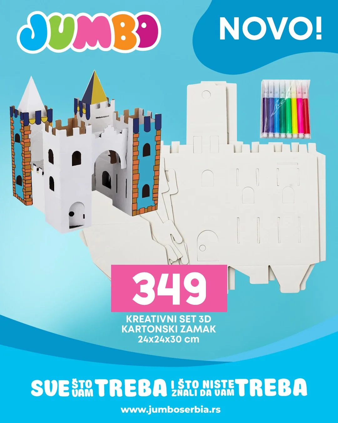 Jumbo akcija 3D kreativni setovi - maj 2026.