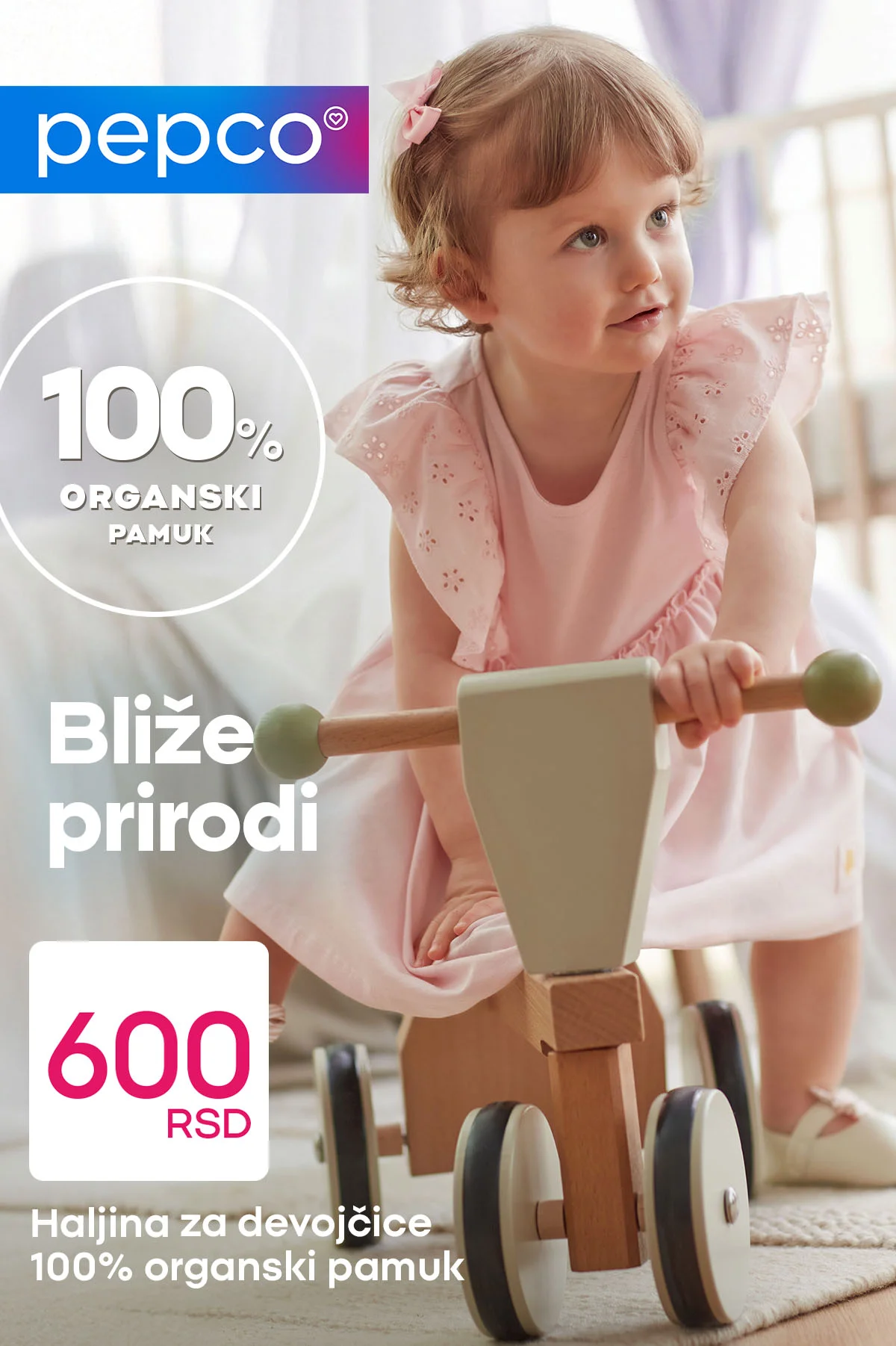 Pepco akcija ODEĆA ZA BEBE OD ORGANSKOG PAMUKA - maj 2026.