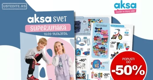 Aksa katalog SVET SUPERJUNAKA 15.5-14.6.2026.