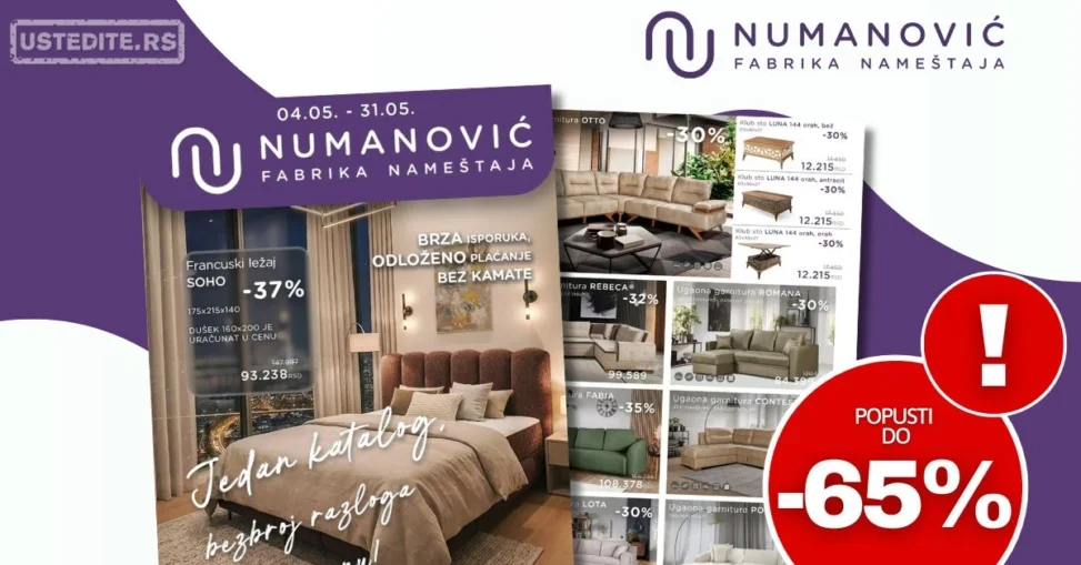 Numanović nameštaj katalog 4-31.5.2026.