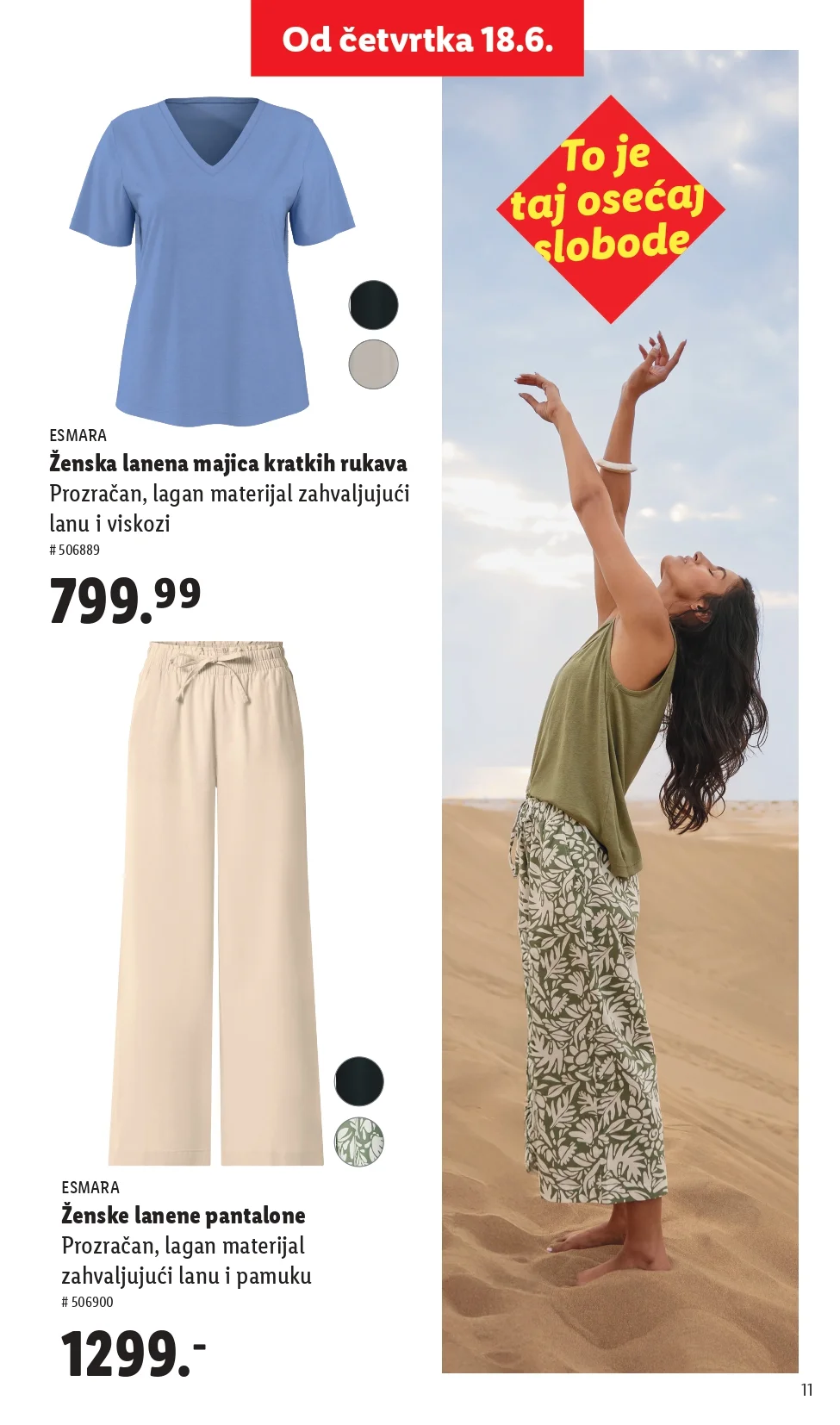 Lidl katalog ESMARA LETNJA MODA maj 2026.