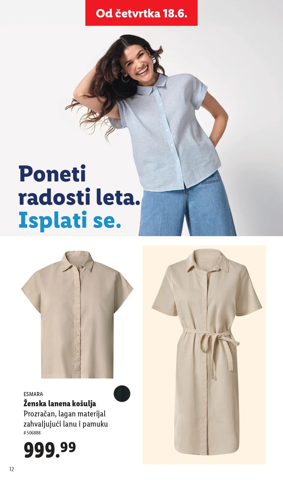 Lidl katalog ESMARA LETNJA MODA maj 2026.