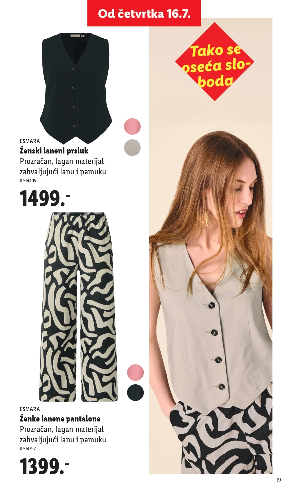 Lidl katalog ESMARA LETNJA MODA maj 2026.