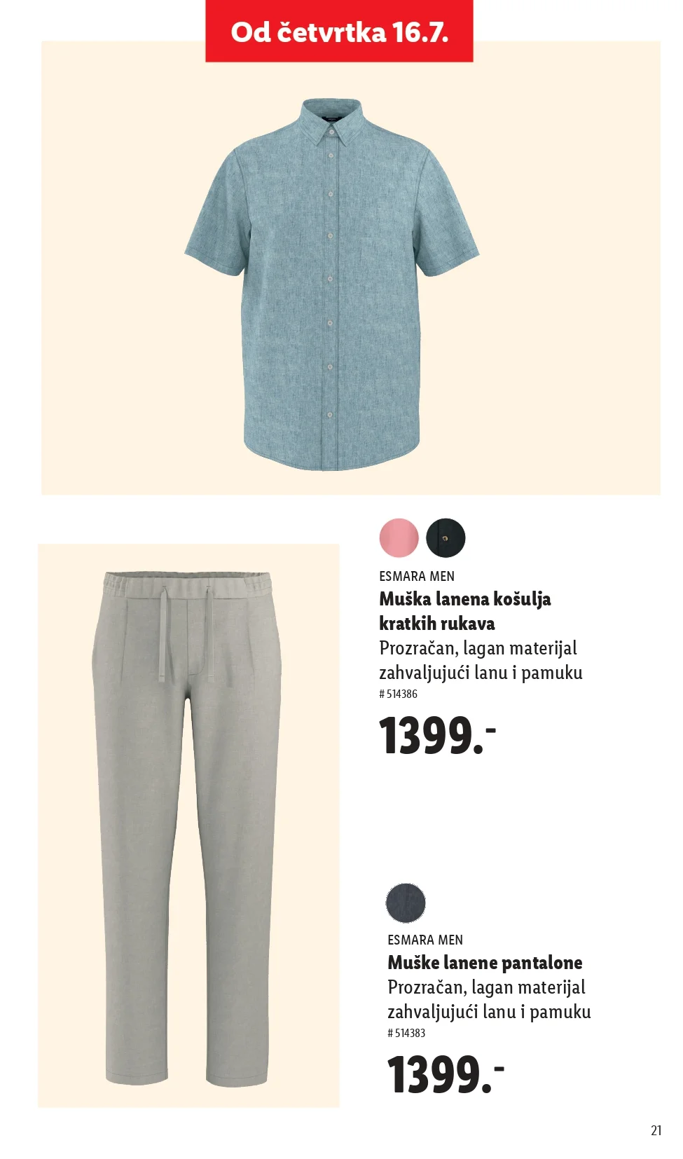 Lidl katalog ESMARA LETNJA MODA maj 2026.