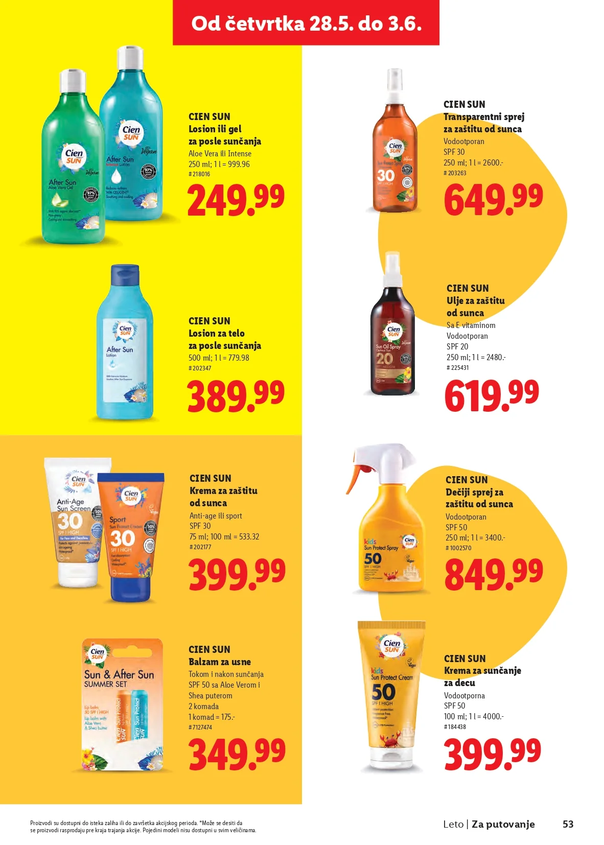 Lidl katalog SVE ZA LETO 2026.