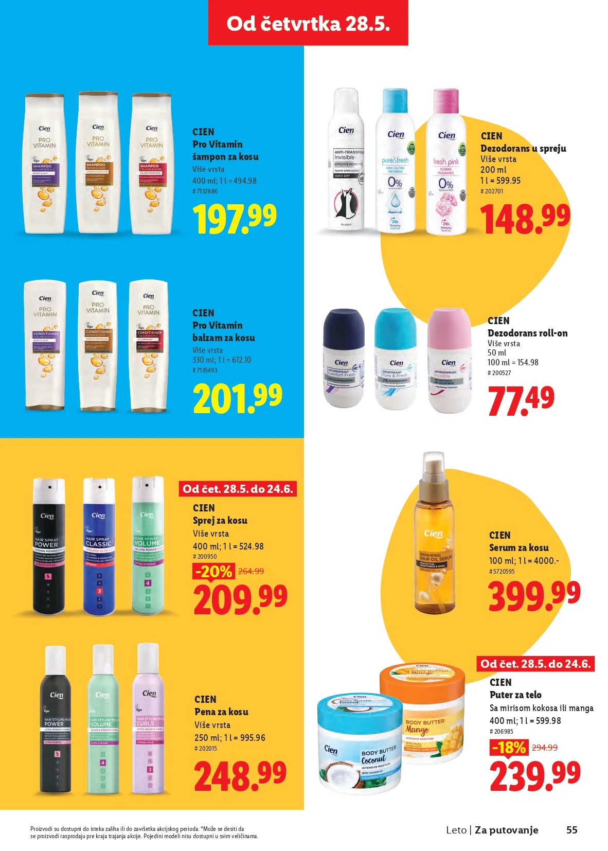 Lidl katalog SVE ZA LETO 2026.