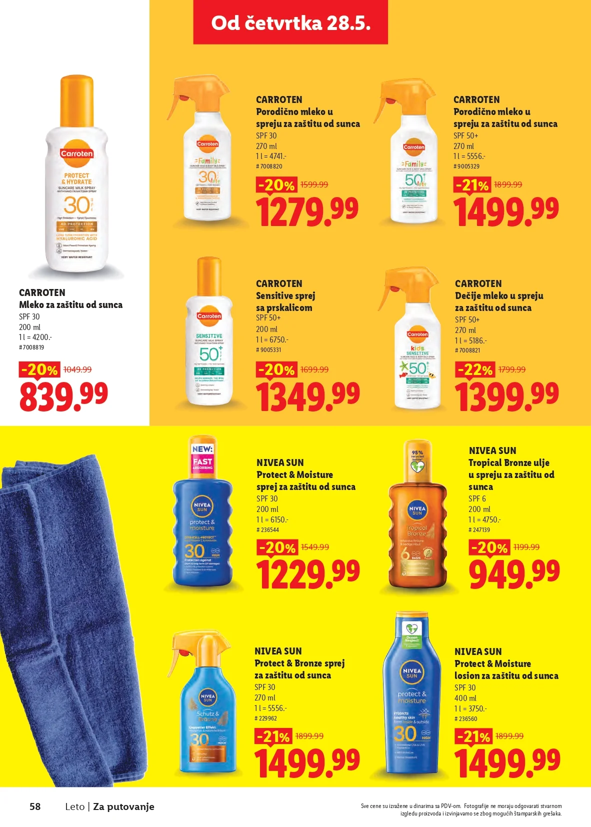 Lidl katalog SVE ZA LETO 2026.