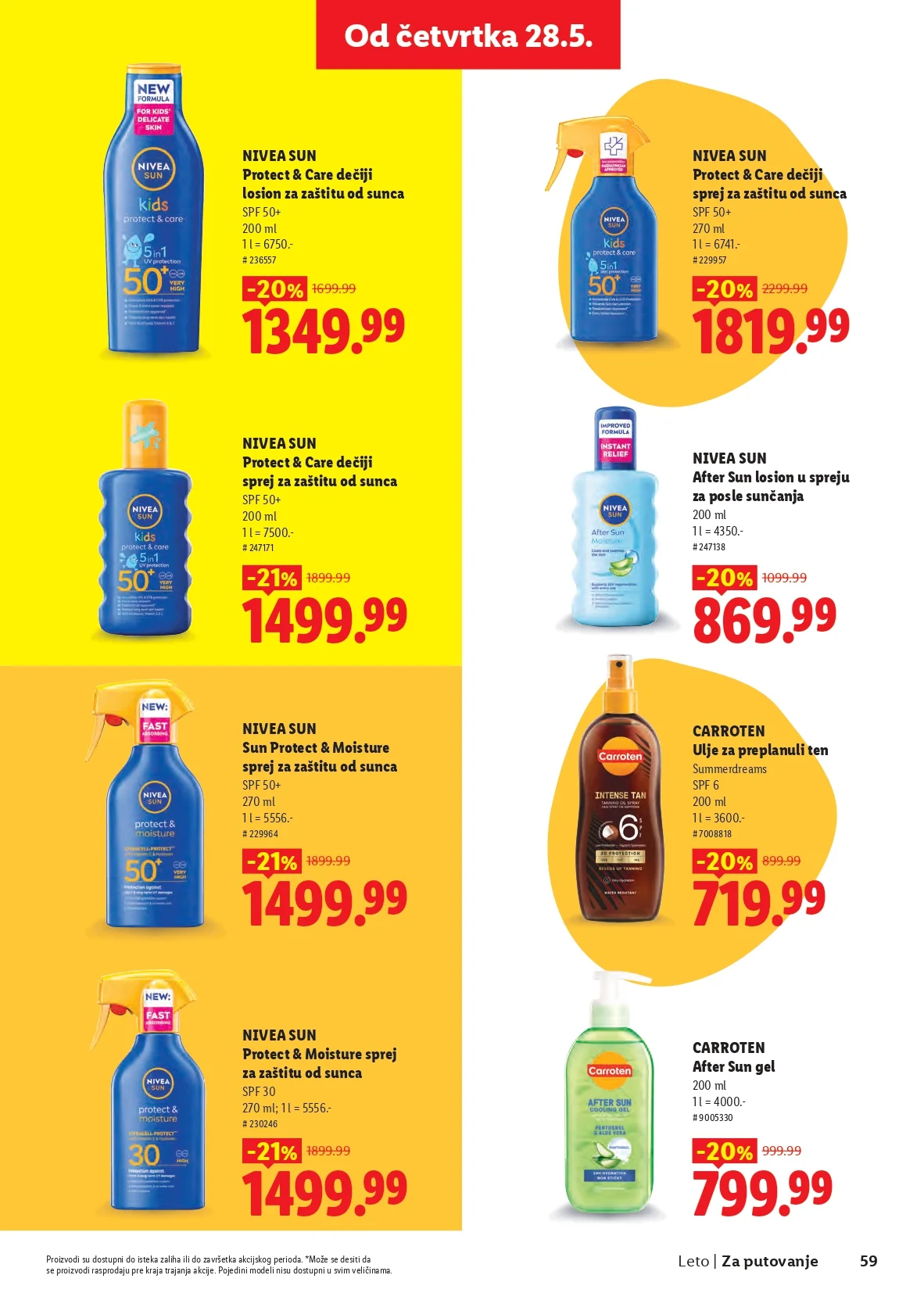 Lidl katalog SVE ZA LETO 2026.