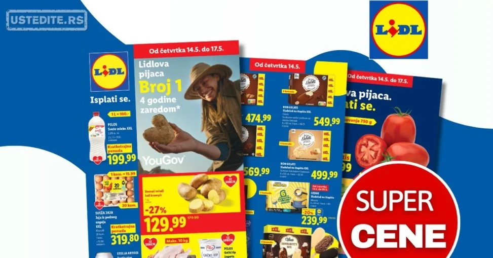 Lidl katalog PREHRANA/NEPREHRANA 14-20.5.2026.