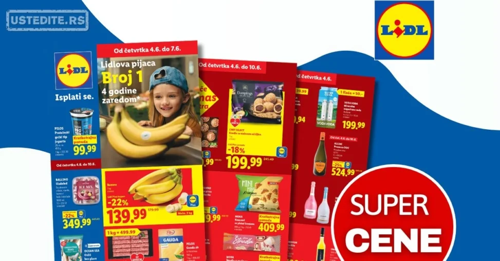 Lidl katalog PREHRANA/NEPREHRANA 4-10.6.2026.