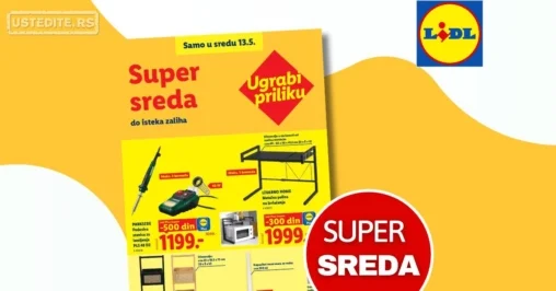 Lidl CENA DANA - SUPER SREDA 13.5.2026.