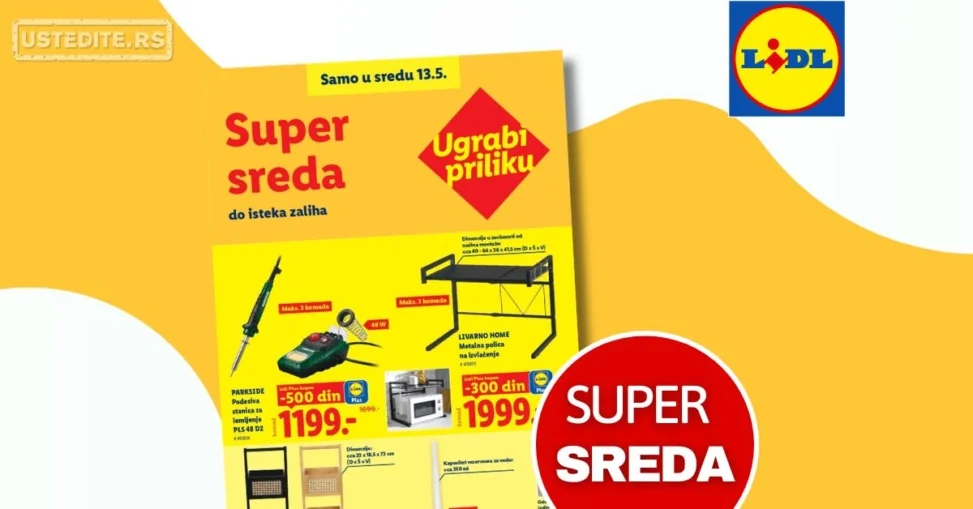 Lidl CENA DANA - SUPER SREDA 13.5.2026.