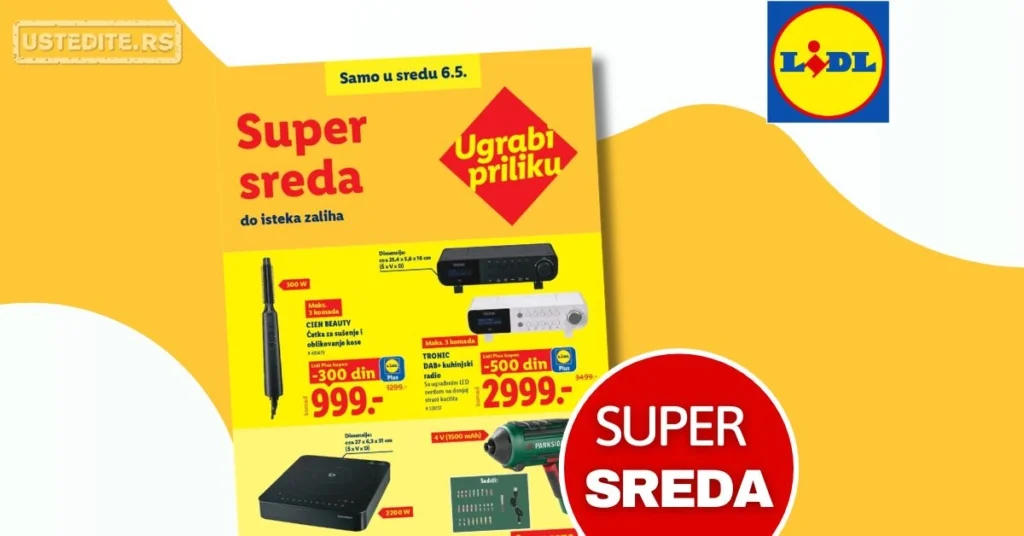 Lidl CENA DANA - SUPER SREDA 6.5.2026.