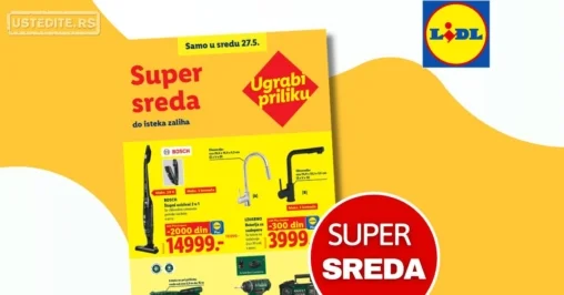 Lidl CENA DANA - SUPER SREDA 27.5.2026.