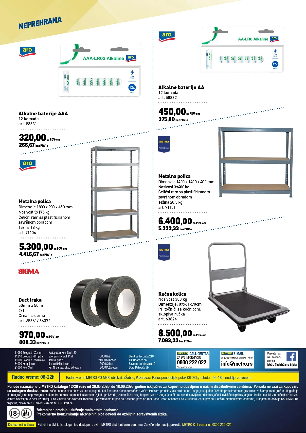 Metro katalog PREHRANA/NEPREHRANA 28.5-10.6.2026.